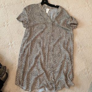 Black and khaki dress